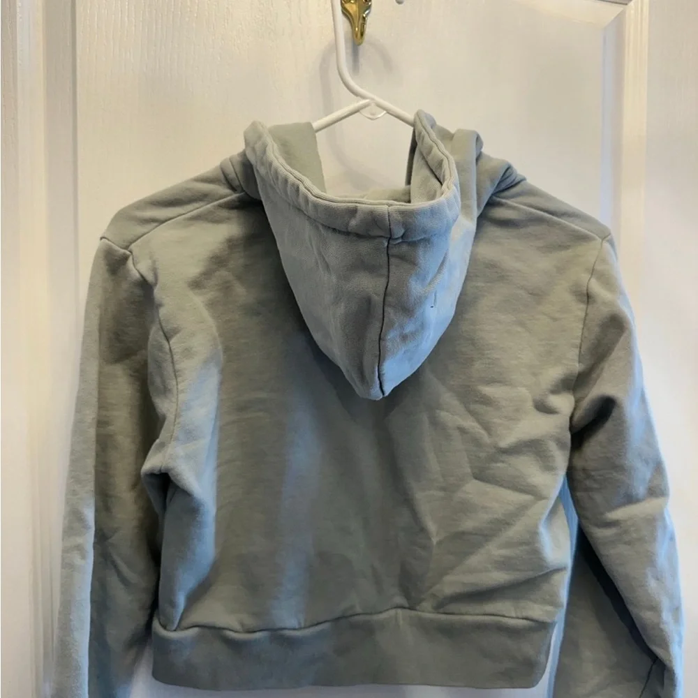 Brandy Melville John Galt Cropped Zip Up Hoodie
sage green - Picture 4 of 7